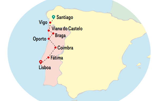 Mapa del viaje
